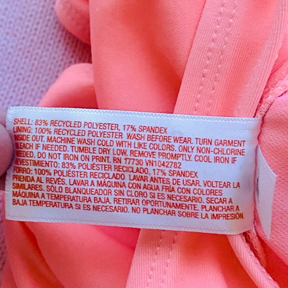 NWOT Cat & Jack Tropical Bird Print Ruffle Sleeve One Piece Pink Swimsuit - Picture 12 of 12